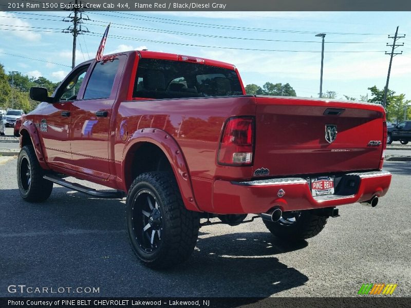 Flame Red / Black/Diesel Gray 2014 Ram 1500 Express Crew Cab 4x4