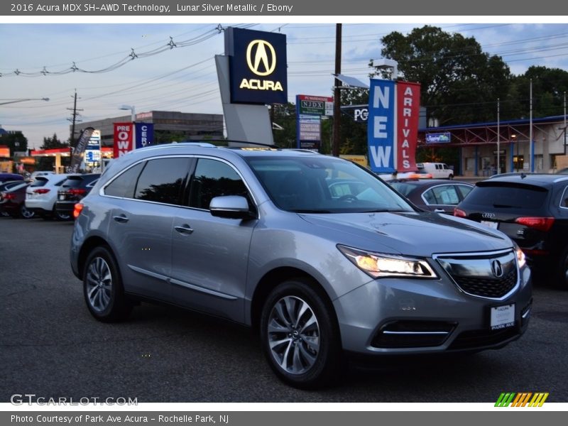 Lunar Silver Metallic / Ebony 2016 Acura MDX SH-AWD Technology