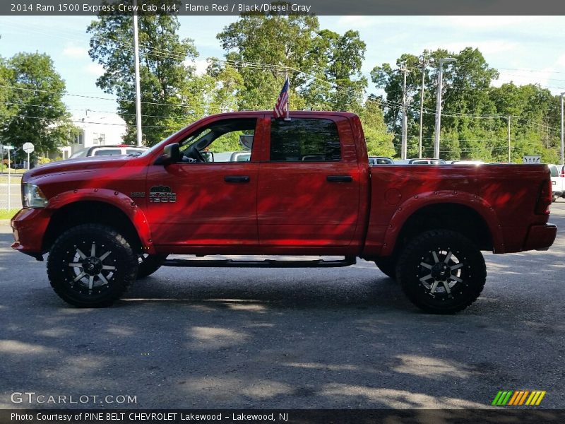 Flame Red / Black/Diesel Gray 2014 Ram 1500 Express Crew Cab 4x4