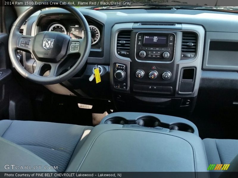Flame Red / Black/Diesel Gray 2014 Ram 1500 Express Crew Cab 4x4