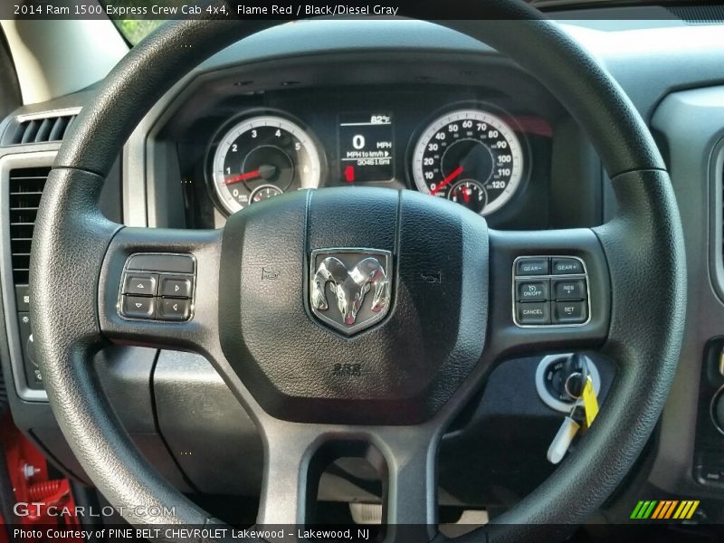 Flame Red / Black/Diesel Gray 2014 Ram 1500 Express Crew Cab 4x4