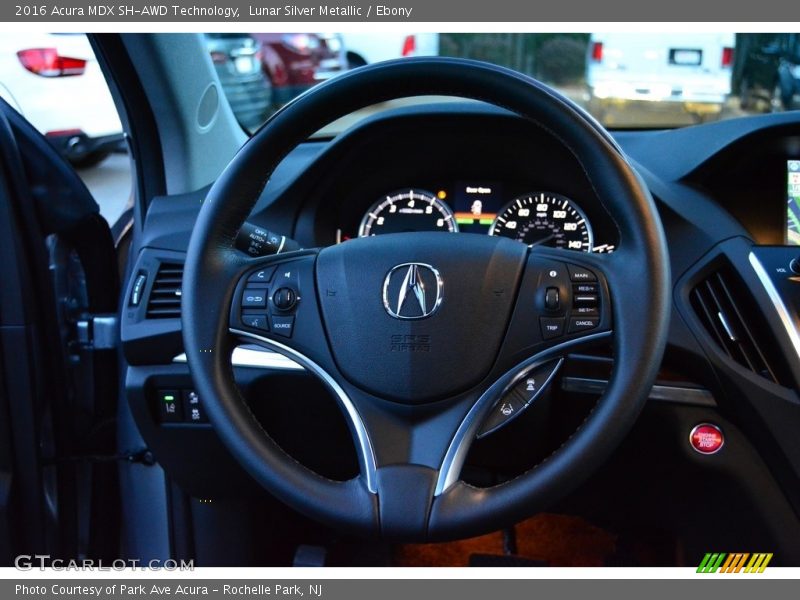 Lunar Silver Metallic / Ebony 2016 Acura MDX SH-AWD Technology