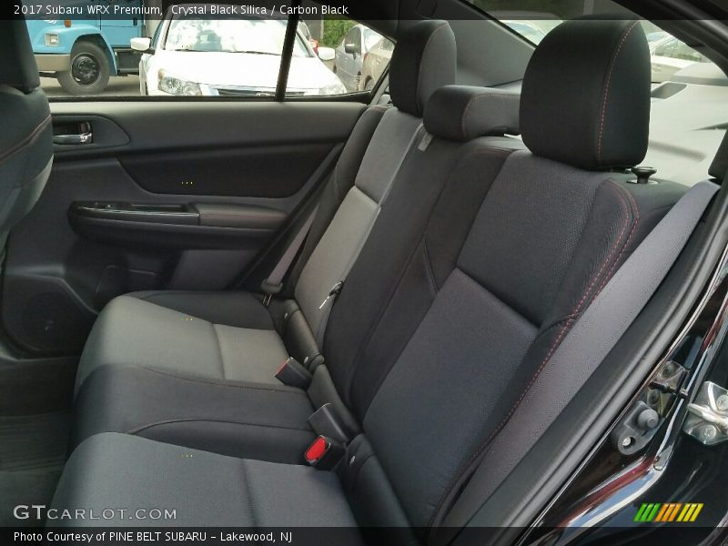 Rear Seat of 2017 WRX Premium