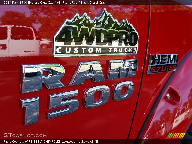 Flame Red / Black/Diesel Gray 2014 Ram 1500 Express Crew Cab 4x4