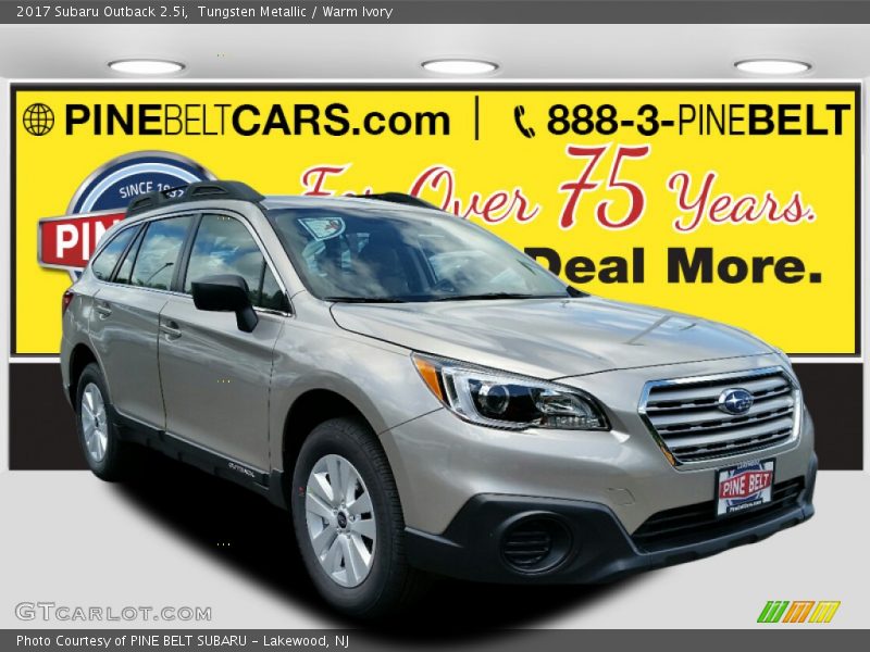 Tungsten Metallic / Warm Ivory 2017 Subaru Outback 2.5i