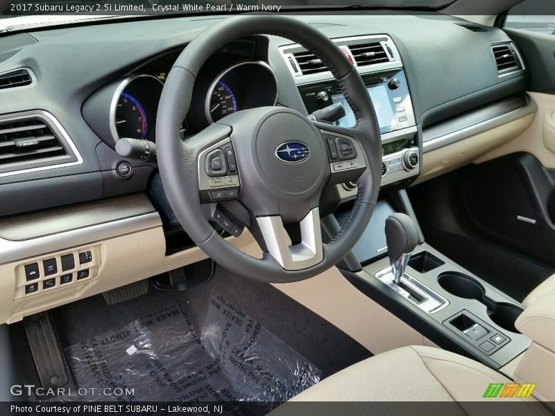 2017 Legacy 2.5i Limited Warm Ivory Interior