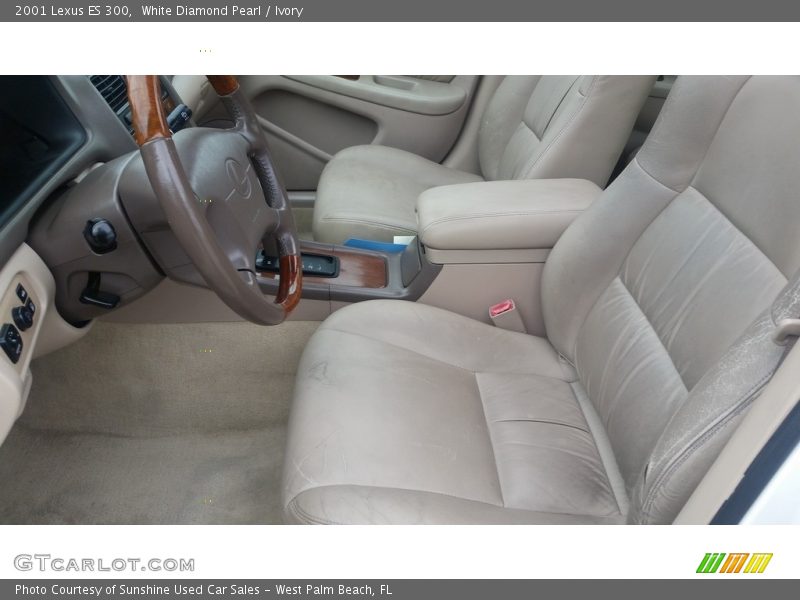 White Diamond Pearl / Ivory 2001 Lexus ES 300