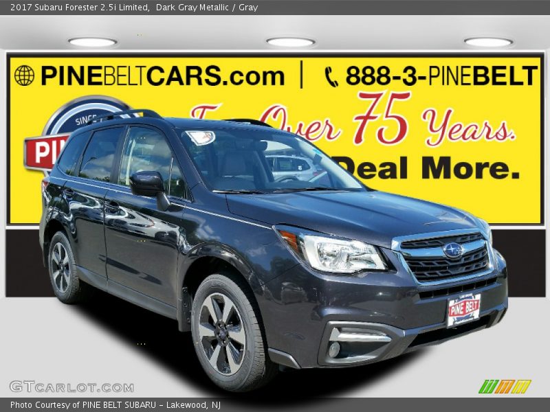 Dark Gray Metallic / Gray 2017 Subaru Forester 2.5i Limited