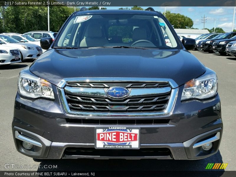 Dark Gray Metallic / Gray 2017 Subaru Forester 2.5i Limited