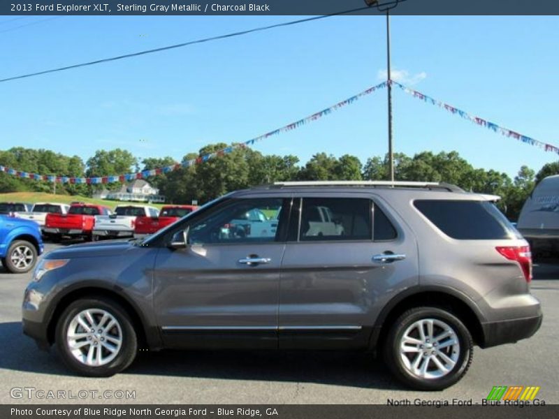 Sterling Gray Metallic / Charcoal Black 2013 Ford Explorer XLT