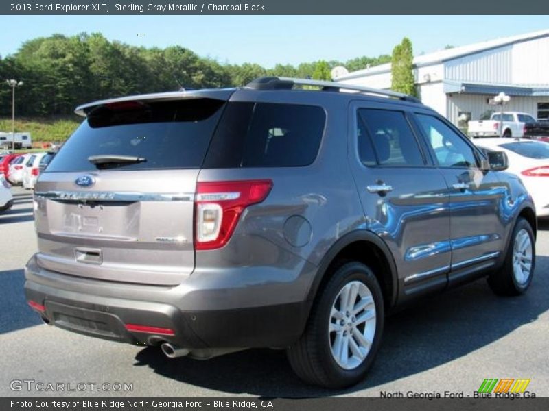 Sterling Gray Metallic / Charcoal Black 2013 Ford Explorer XLT