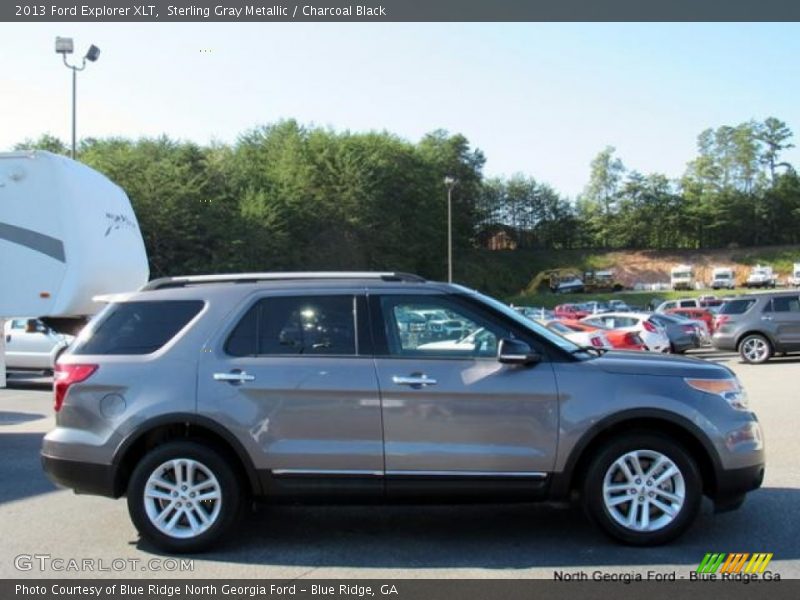 Sterling Gray Metallic / Charcoal Black 2013 Ford Explorer XLT