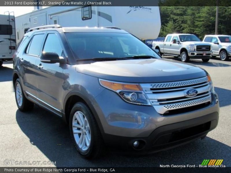 Sterling Gray Metallic / Charcoal Black 2013 Ford Explorer XLT