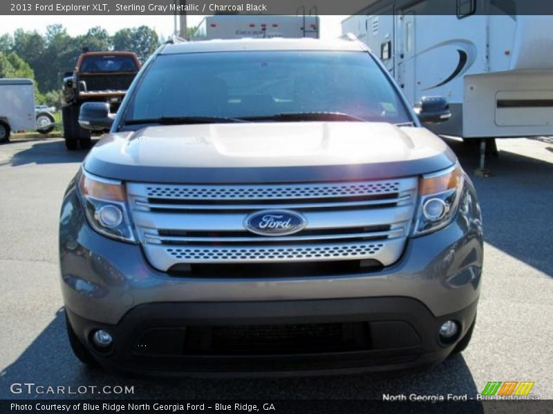 Sterling Gray Metallic / Charcoal Black 2013 Ford Explorer XLT