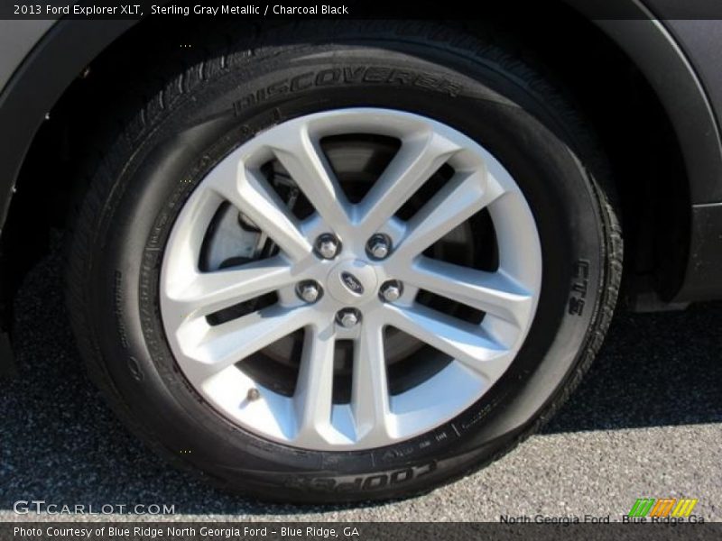 Sterling Gray Metallic / Charcoal Black 2013 Ford Explorer XLT