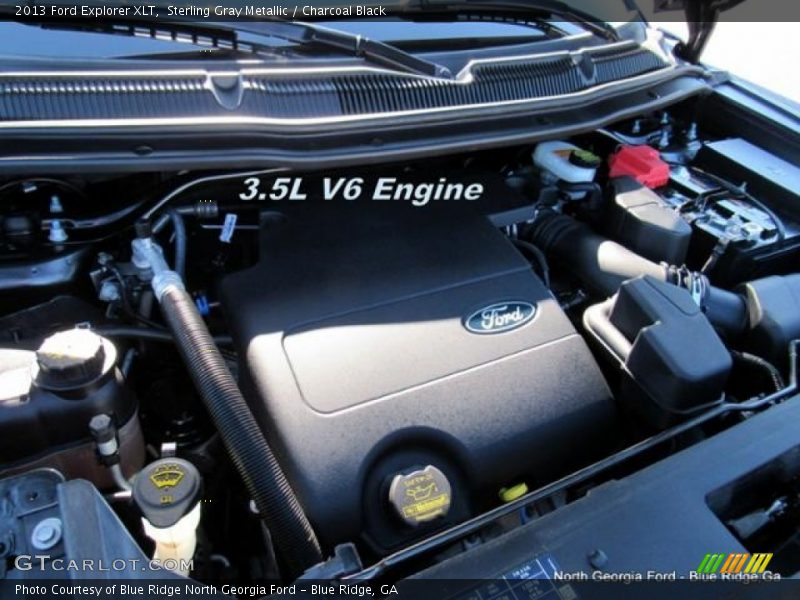Sterling Gray Metallic / Charcoal Black 2013 Ford Explorer XLT