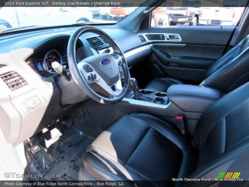 Sterling Gray Metallic / Charcoal Black 2013 Ford Explorer XLT