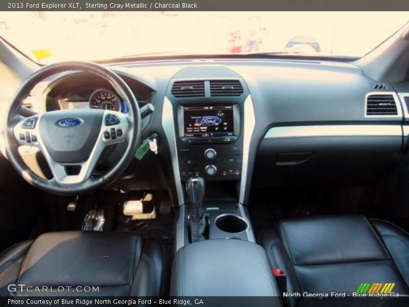 Sterling Gray Metallic / Charcoal Black 2013 Ford Explorer XLT