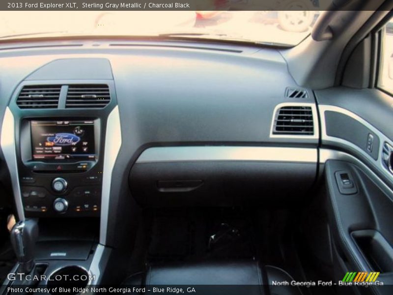 Sterling Gray Metallic / Charcoal Black 2013 Ford Explorer XLT