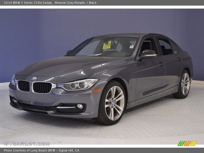 Mineral Grey Metallic / Black 2014 BMW 3 Series 328d Sedan