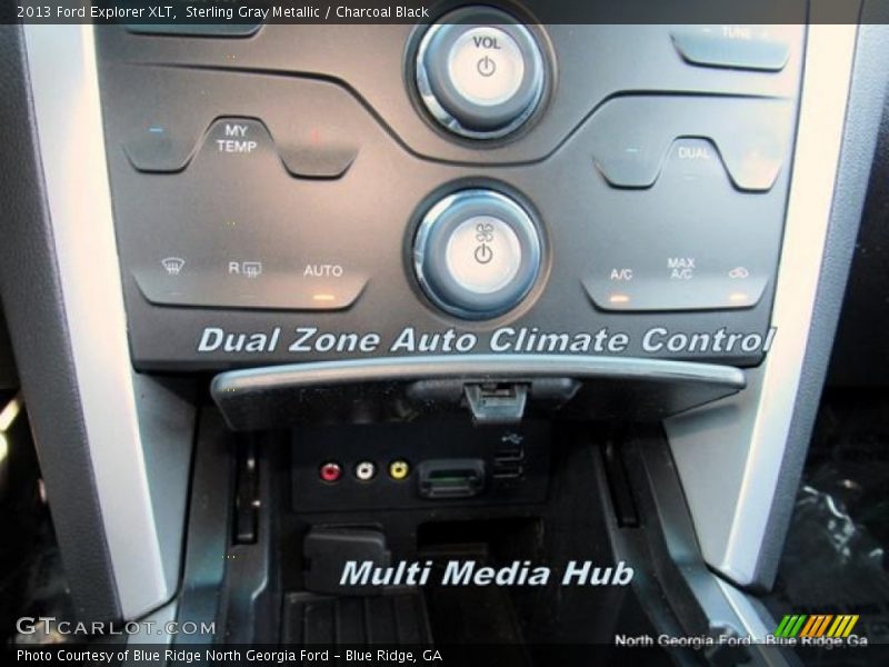Sterling Gray Metallic / Charcoal Black 2013 Ford Explorer XLT