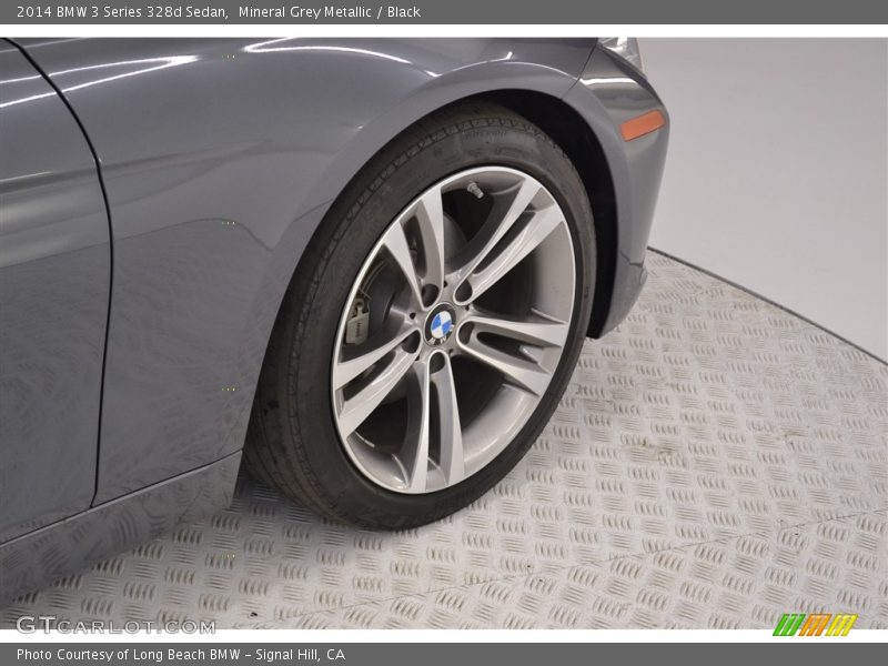 Mineral Grey Metallic / Black 2014 BMW 3 Series 328d Sedan