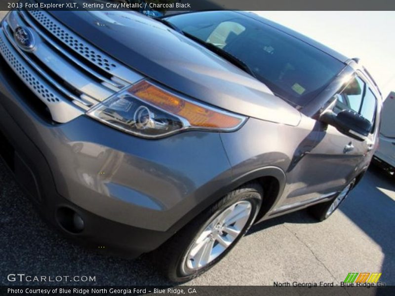 Sterling Gray Metallic / Charcoal Black 2013 Ford Explorer XLT