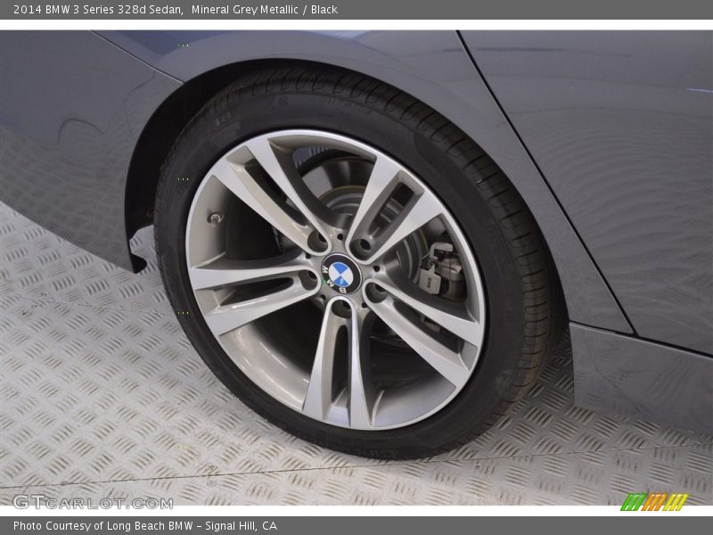 Mineral Grey Metallic / Black 2014 BMW 3 Series 328d Sedan