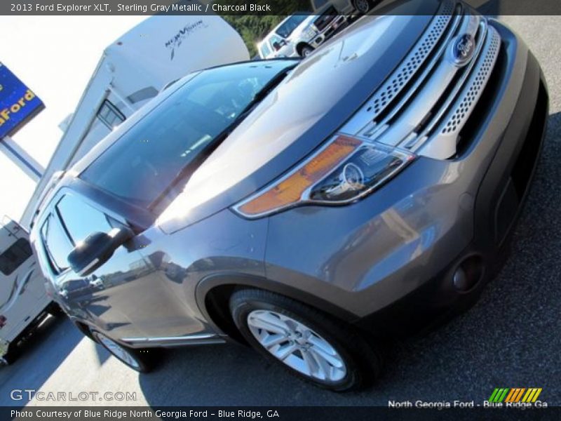 Sterling Gray Metallic / Charcoal Black 2013 Ford Explorer XLT