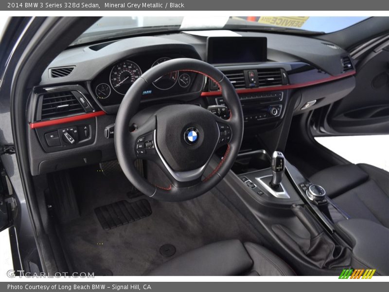Mineral Grey Metallic / Black 2014 BMW 3 Series 328d Sedan
