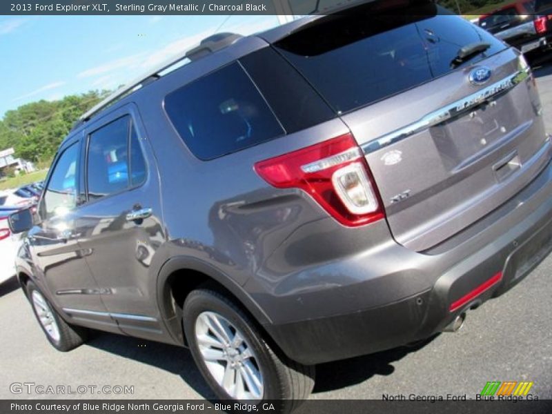 Sterling Gray Metallic / Charcoal Black 2013 Ford Explorer XLT