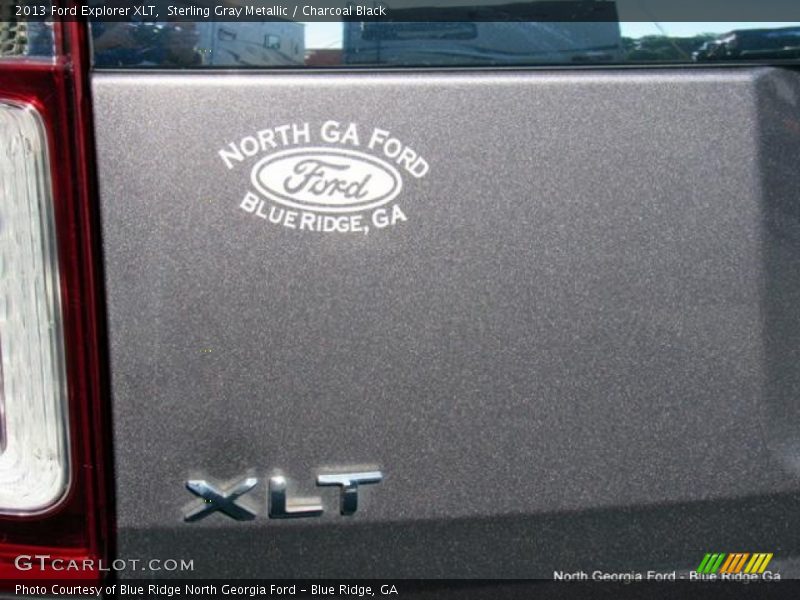 Sterling Gray Metallic / Charcoal Black 2013 Ford Explorer XLT