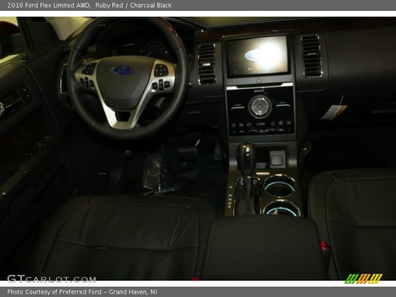 Ruby Red / Charcoal Black 2016 Ford Flex Limited AWD