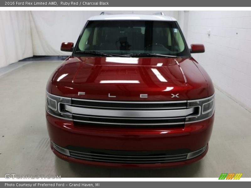 Ruby Red / Charcoal Black 2016 Ford Flex Limited AWD