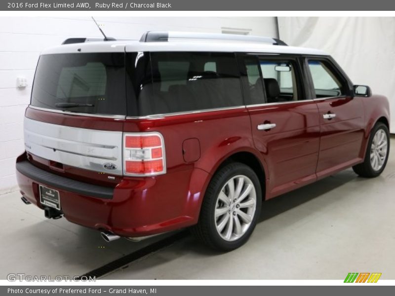 Ruby Red / Charcoal Black 2016 Ford Flex Limited AWD