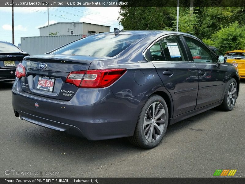 Carbide Gray Metallic / Slate Black 2017 Subaru Legacy 2.5i Limited