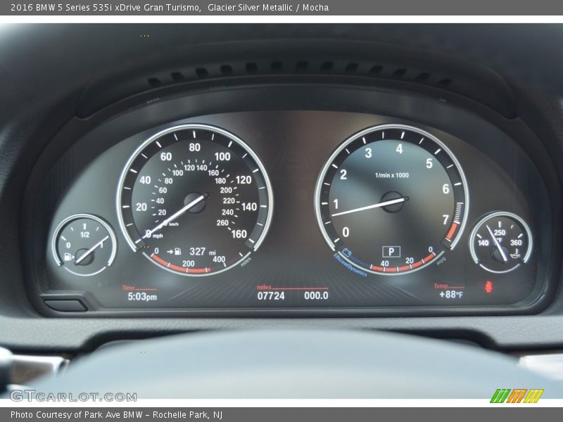  2016 5 Series 535i xDrive Gran Turismo 535i xDrive Gran Turismo Gauges