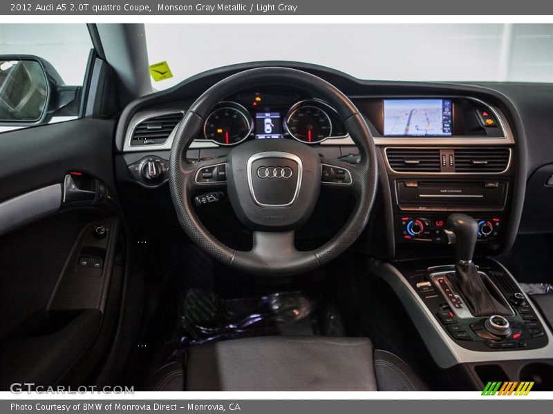 Monsoon Gray Metallic / Light Gray 2012 Audi A5 2.0T quattro Coupe