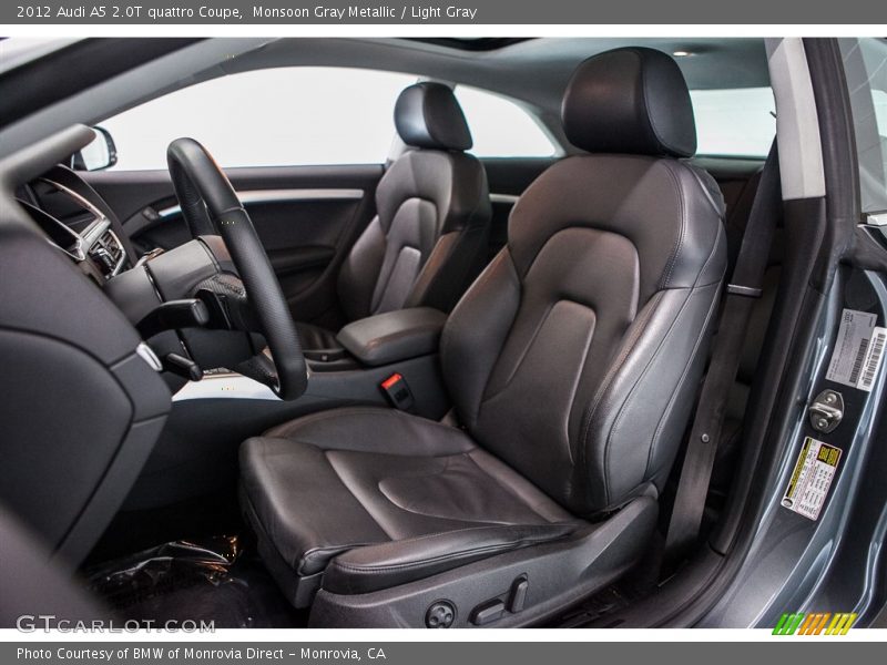 Monsoon Gray Metallic / Light Gray 2012 Audi A5 2.0T quattro Coupe