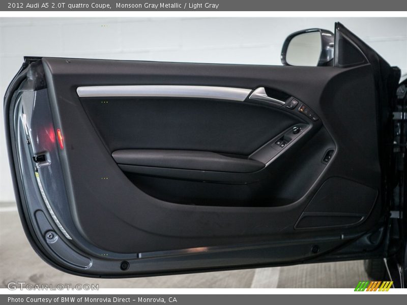 Monsoon Gray Metallic / Light Gray 2012 Audi A5 2.0T quattro Coupe