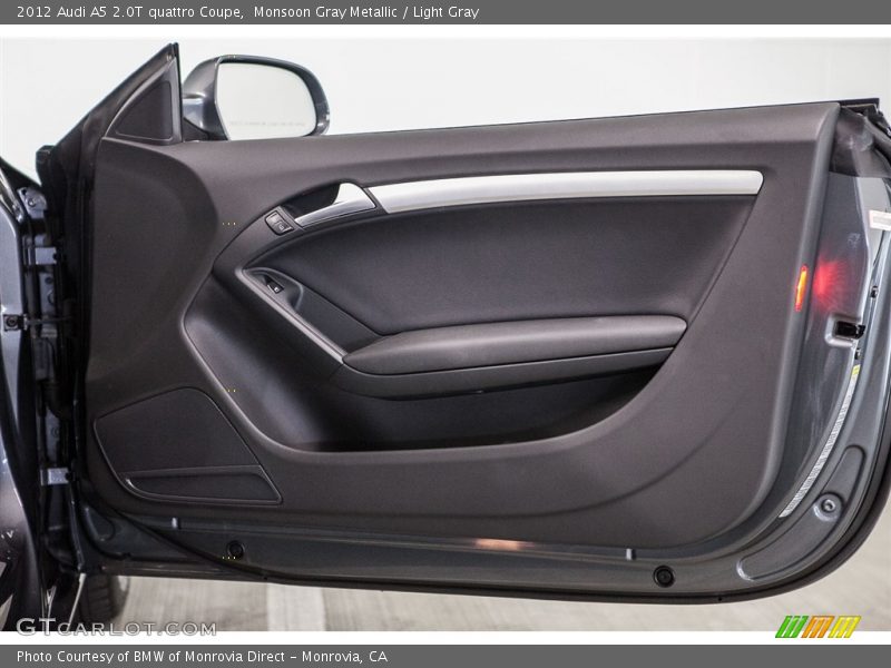 Monsoon Gray Metallic / Light Gray 2012 Audi A5 2.0T quattro Coupe