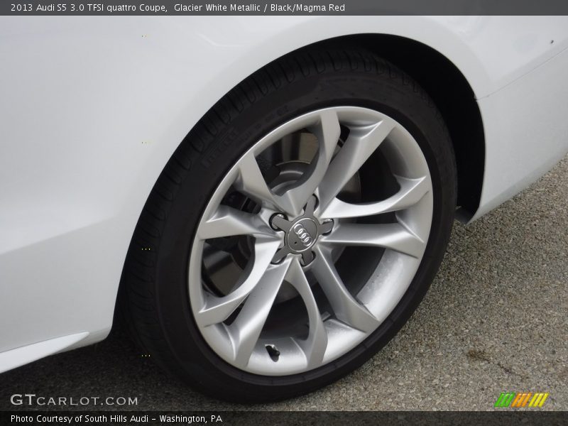 Glacier White Metallic / Black/Magma Red 2013 Audi S5 3.0 TFSI quattro Coupe