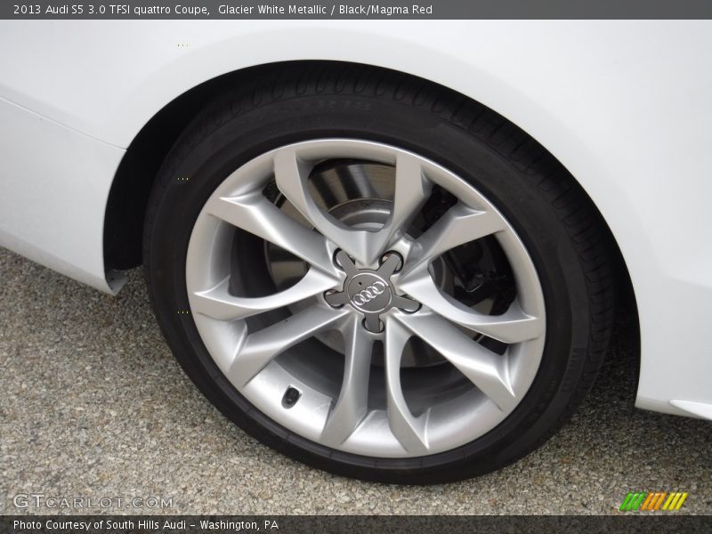 Glacier White Metallic / Black/Magma Red 2013 Audi S5 3.0 TFSI quattro Coupe