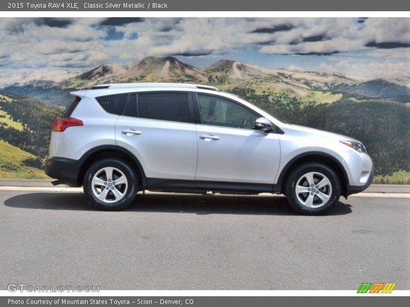 Classic Silver Metallic / Black 2015 Toyota RAV4 XLE