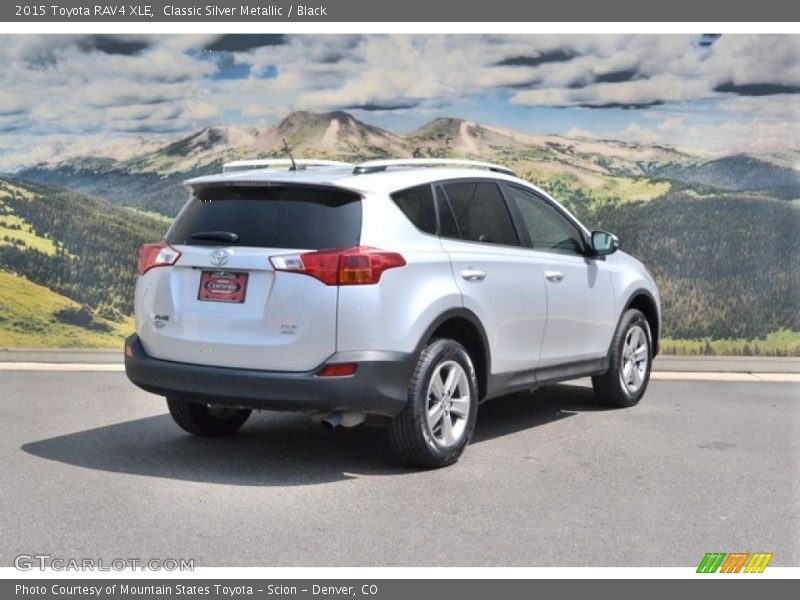 Classic Silver Metallic / Black 2015 Toyota RAV4 XLE