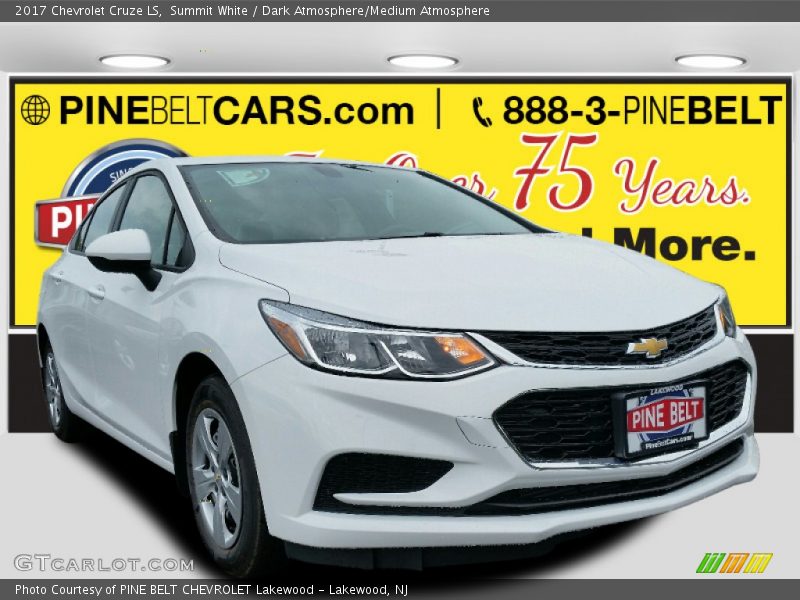 Summit White / Dark Atmosphere/Medium Atmosphere 2017 Chevrolet Cruze LS