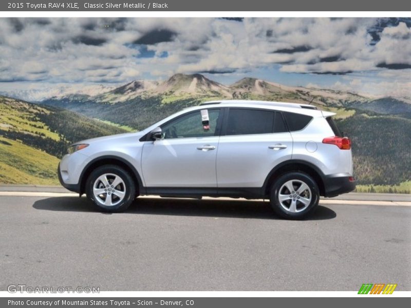 Classic Silver Metallic / Black 2015 Toyota RAV4 XLE