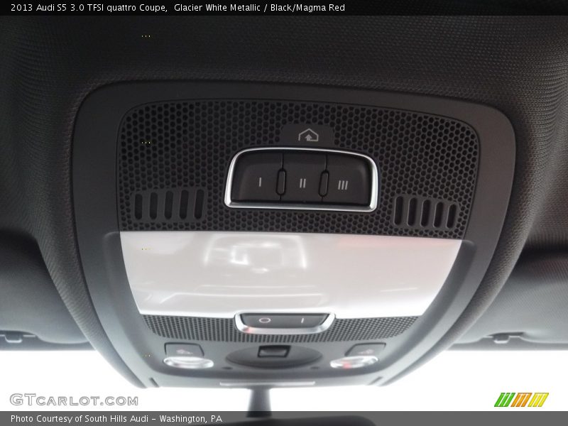 Glacier White Metallic / Black/Magma Red 2013 Audi S5 3.0 TFSI quattro Coupe