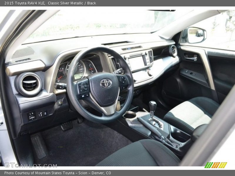 Classic Silver Metallic / Black 2015 Toyota RAV4 XLE