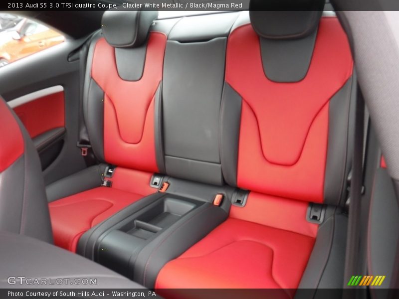 Glacier White Metallic / Black/Magma Red 2013 Audi S5 3.0 TFSI quattro Coupe